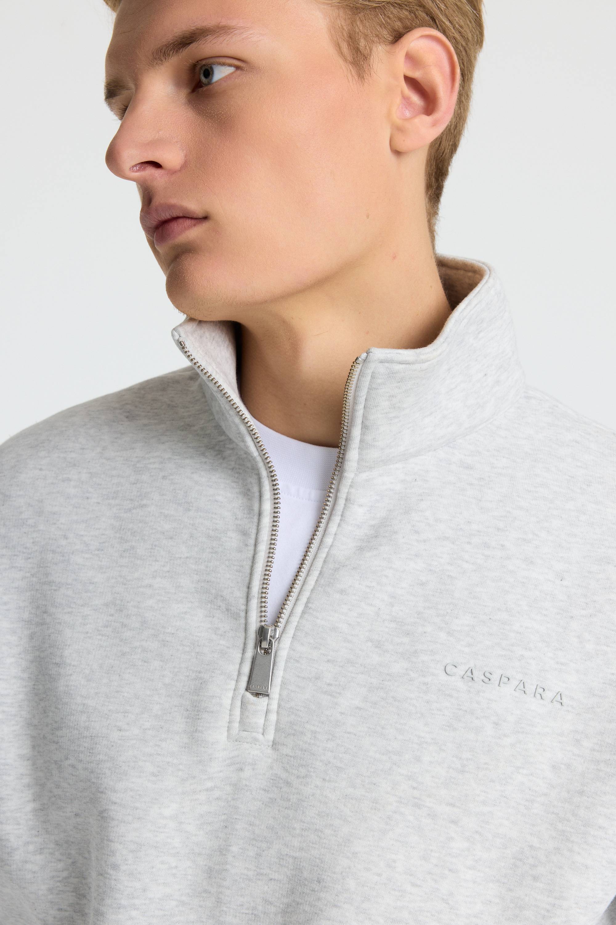 M. 1/4 Zip - Grey Melange